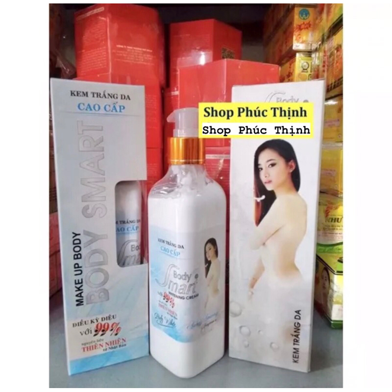 kem BODY SMART trắng da toàn thân cao cấp chai 320gram