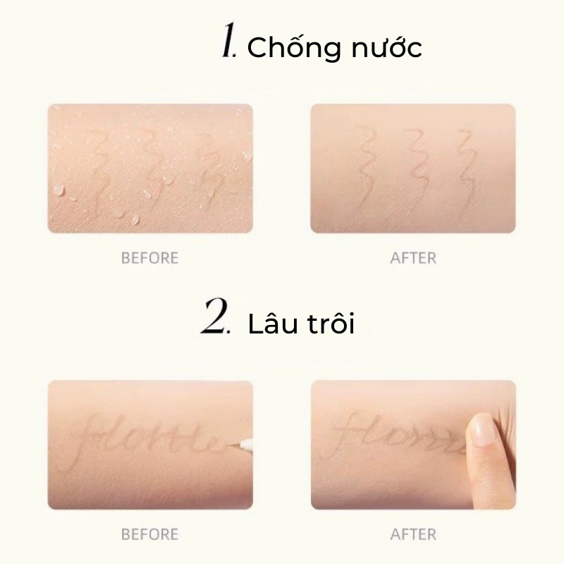 Bút kẻ bọng mắt 2 đầu Flortte Nice To Meet Chu