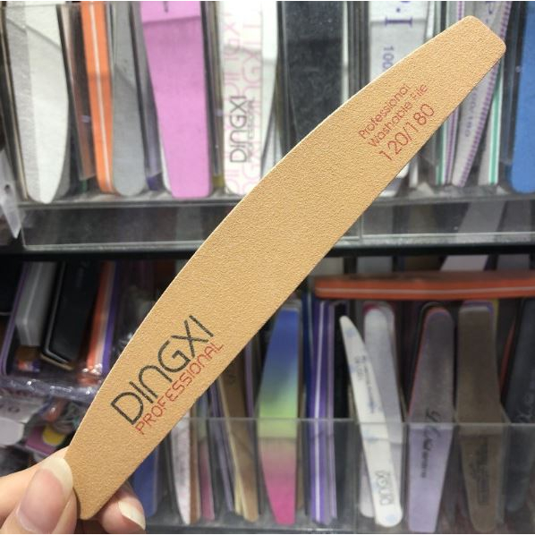 Dũa Móng Tay, Dũa DINGXI Da Bò Cao Cấp, Dũa Phom Móng Đắp Bột, Đắp Gel 100/180 Siêu Bền