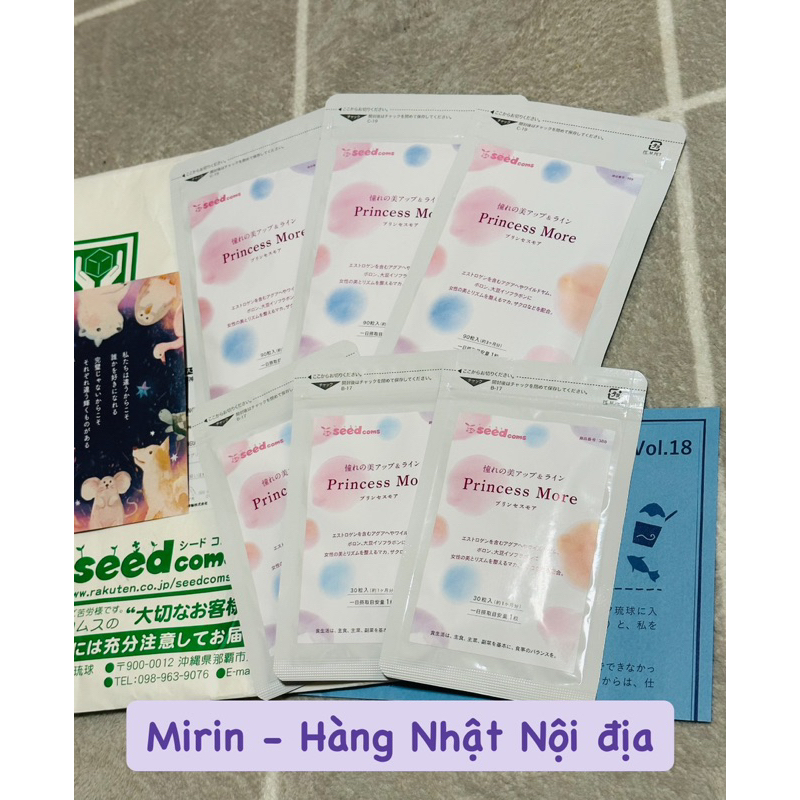 Viên uống nở ngực Seedcoms Nhật Bản / Viên uống tăng size vòng 1 Princess More Seedcoms