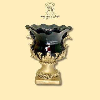 Bình hoa composite, decor, trang trí, quà tặng sinh nhật, tân gia, bình hoa giả, cao cấp mã cúp 25