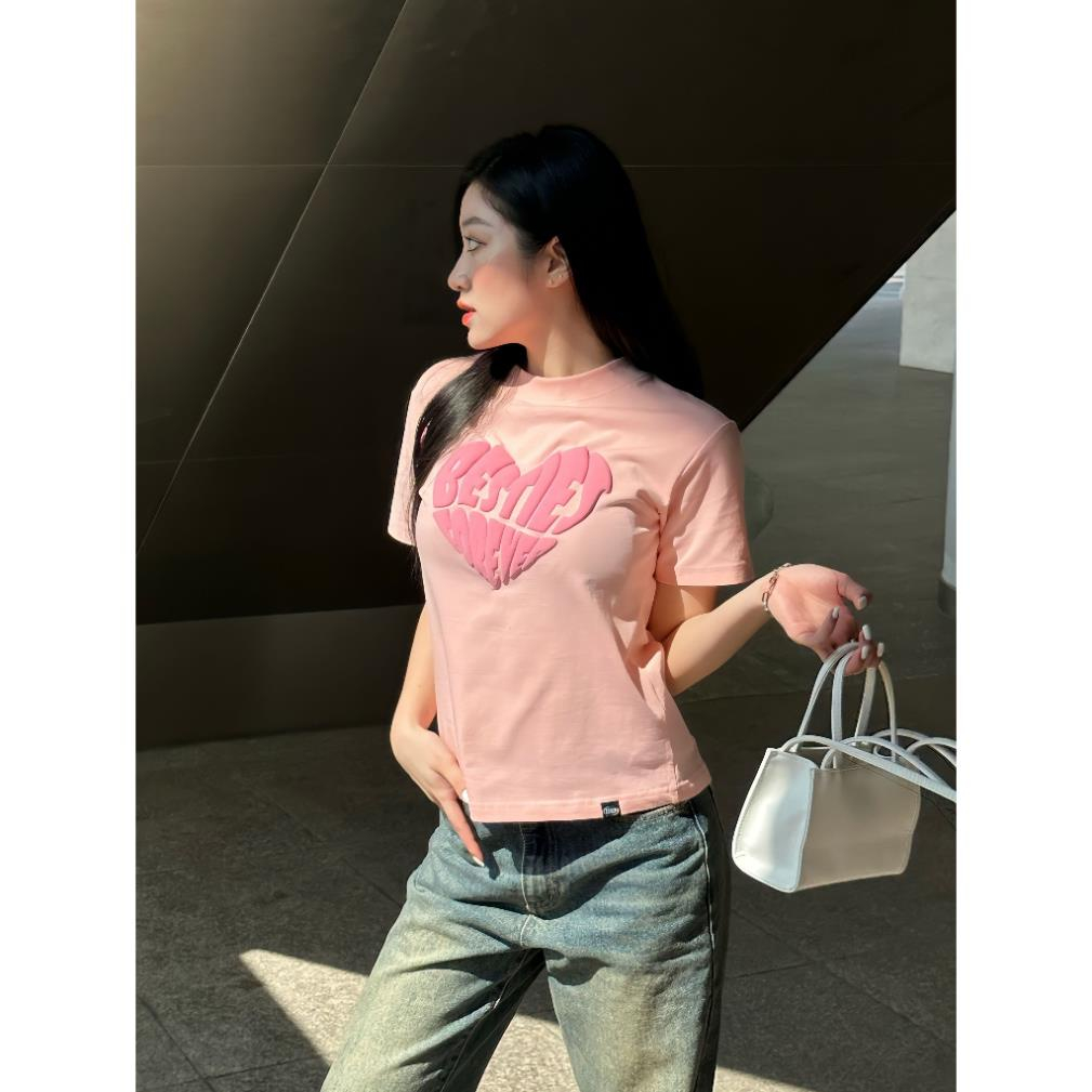 Áo Baby Tee BESTIES FOREVER - áo thun nữ baby tee dáng Fit SellerLocalbrand