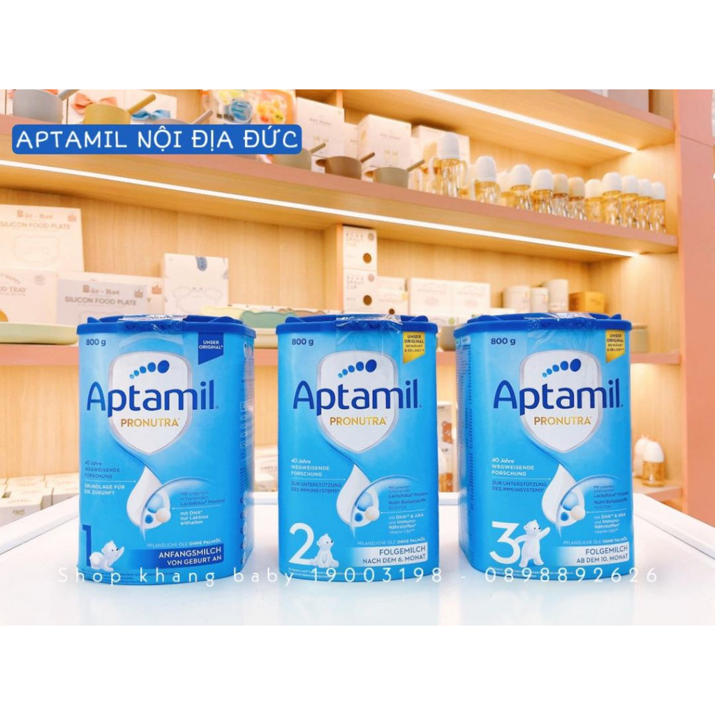 Sữa bột Aptamil xanh nội địa Đức 800g - Shop Khang Baby