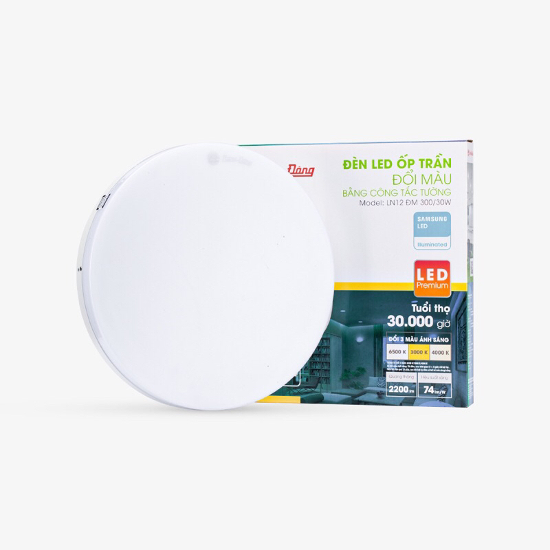 Đèn ốp trần đế nhôm 30W Rạng Đông