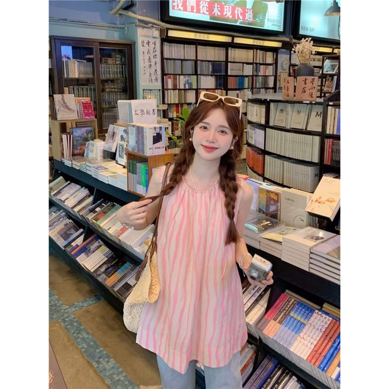 Áo thô sát nách hở lưng 1993s boutique