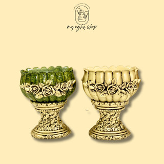 Bình hoa composite, decor, trang trí, quà tặng sinh nhật, tân gia, bình hoa giả, cao cấp mã lọ lá 4