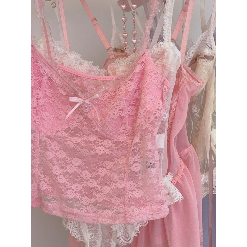 Đầm ngủ ren fairy grunge của René Rofé, La vie en rose xuất