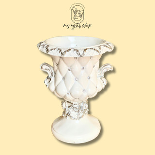 Bình hoa composite, decor, trang trí, quà tặng sinh nhật, tân gia, bình hoa giả, cao cấp trám cao