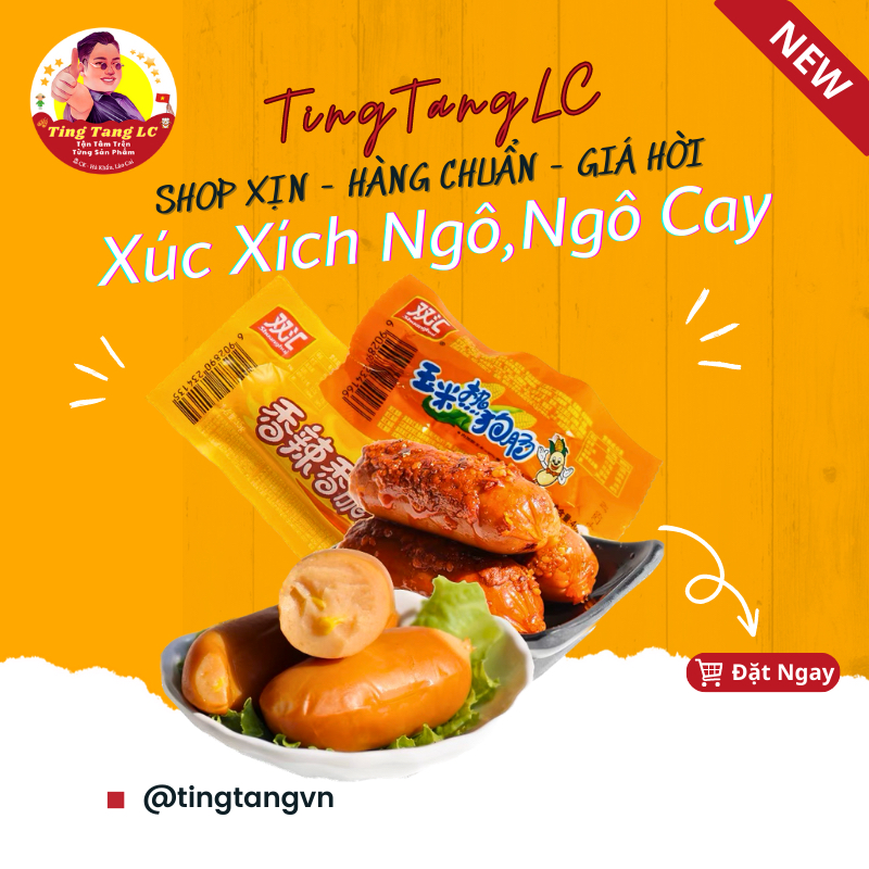 Xúc xích Ngô, xúc xích Ngô Cay, ngon tuyệt vời cho bữa sáng của bé, tingtanglc