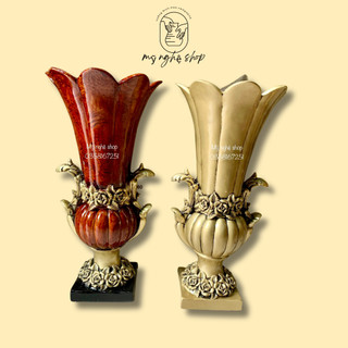 Bình hoa composite, decor, trang trí, quà tặng sinh nhật, tân gia, bình hoa giả, cao cấp mã sen 2