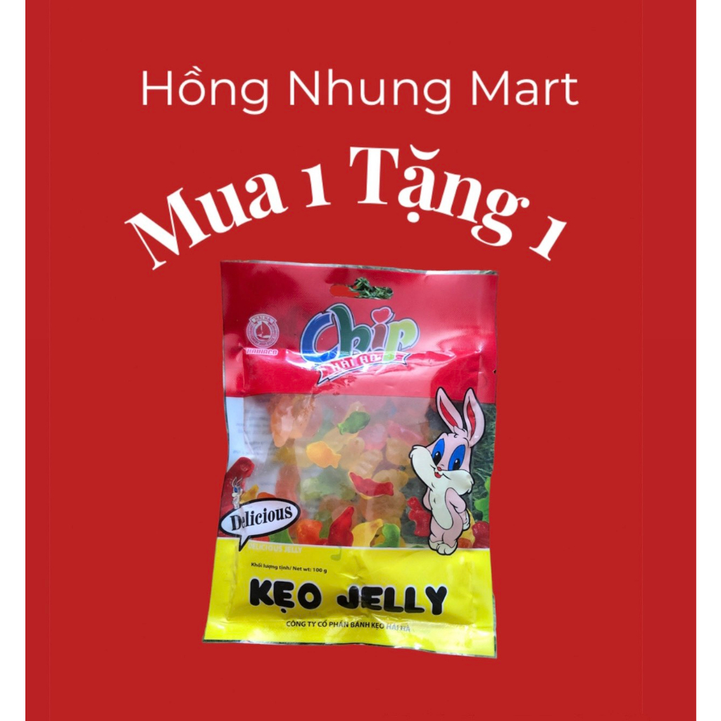( MUA 1 TẶNG 1 ) TÚI KẸO DẺO CHIPCHIP TRÁI CÂY 100GR