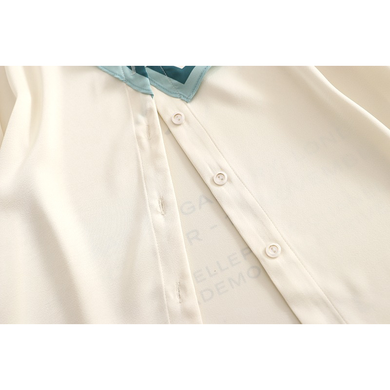 B125 Áo sơ mi hoạ tiết xuất dư của YINER