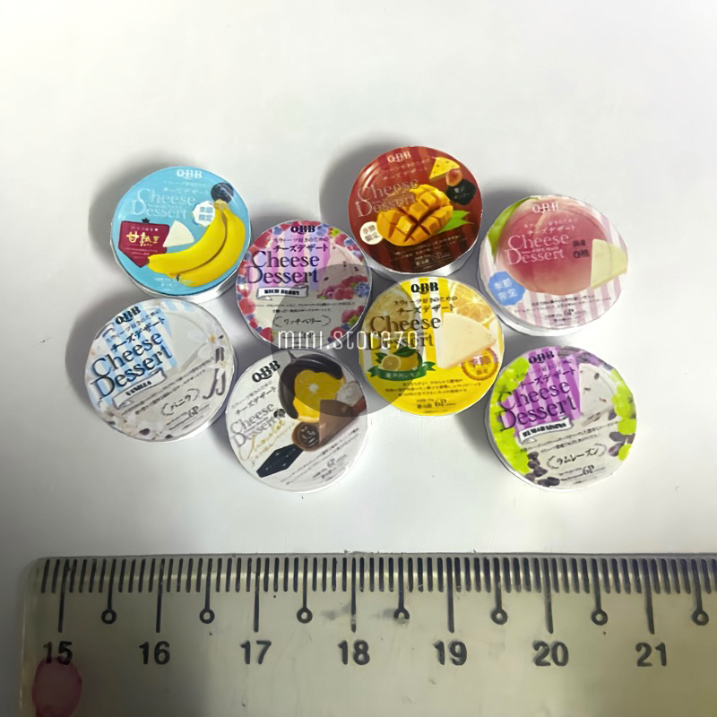 set 4 mô hình đồ chơi phomai đủ vị (CHARM GIẤY)