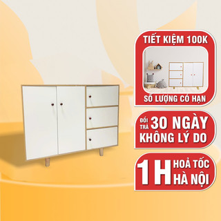 Tủ giày dép đa năng thiết kế 5 cánh mở để đồ tiện ích KT 78x100x30 DQ HOME