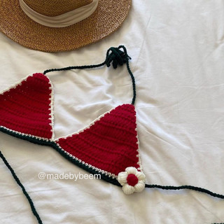 Bikini dưa hấu len móc handmade By Beem