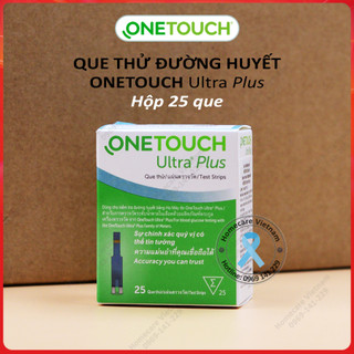 Que thử đường huyết OneTouch Ultra Plus Flex ⚡ Sản xuất tại Anh, hộp 25 que thử