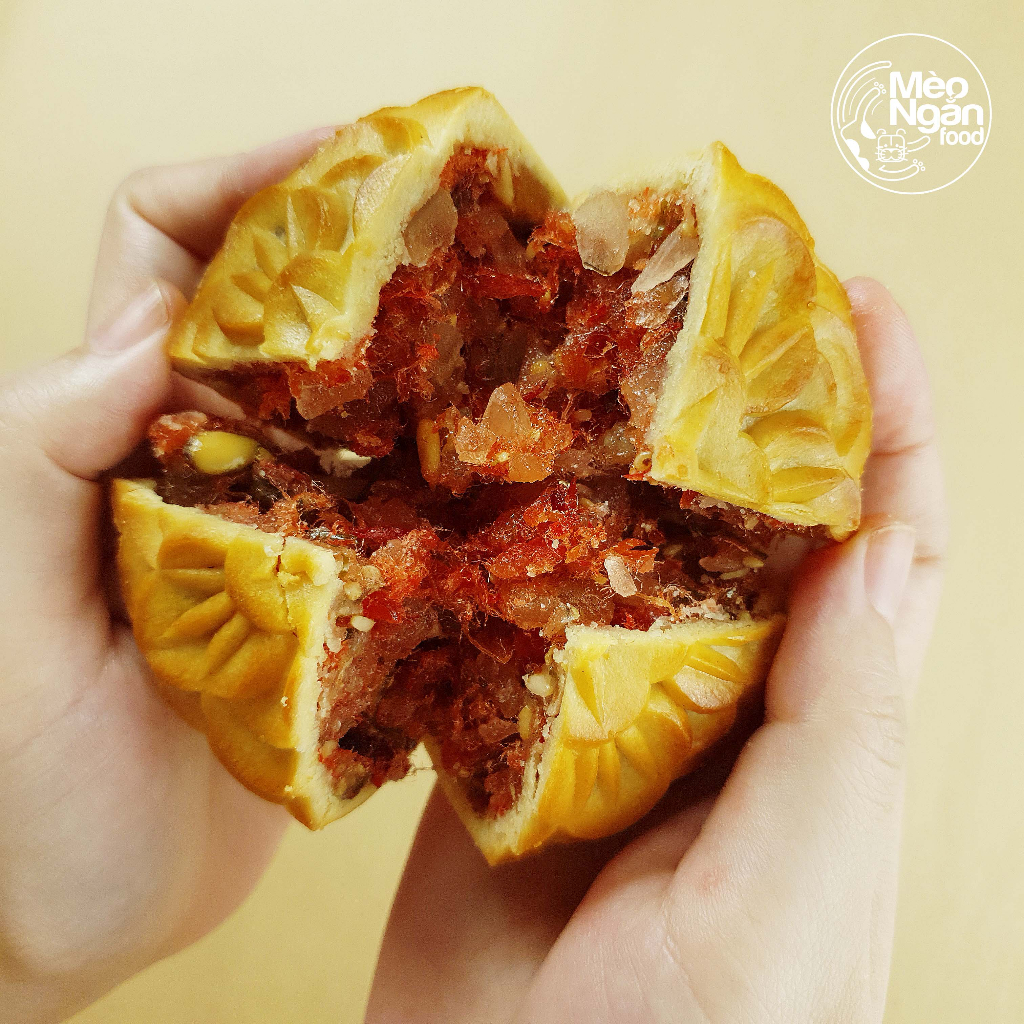 Hộp bánh trung thu "Truyền thuyết đêm trăng" Mèo Ngắn food tặng kèm dao dĩa