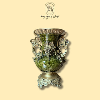 Bình hoa composite, decor, trang trí, tân gia, bình hoa giả, cao cấp mã cúp 38 sang trọng