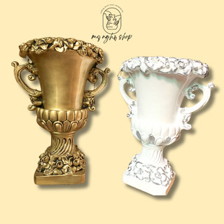Bình hoa composite, decor, trang trí, tân gia, bình hoa giả, cao cấp mã cúp 1 sang trọng