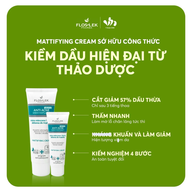 [CHÍNH HÃNG] Kem Dưỡng Ẩm FLOSLEK Kiểm Soát Dầu, Se Khít Lỗ Chân Lông 50ml