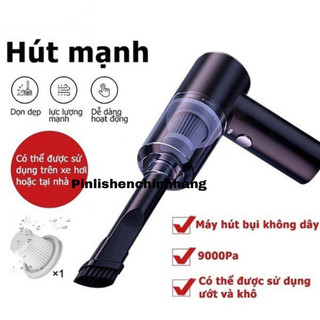Máy hút bụi cầm tay mini - Máy hút bụi không dây đa năng lực hút siêu mạnh sử dụng hút bụi ô tô, bụi giường..
