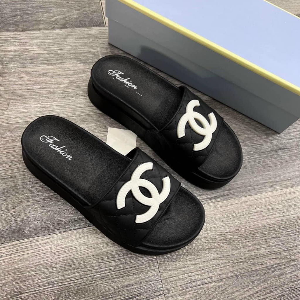 Dép nữ quai ngang chữ X đế độn cao 5 cm - dép quai ngang nữ đế bánh mì thời trang