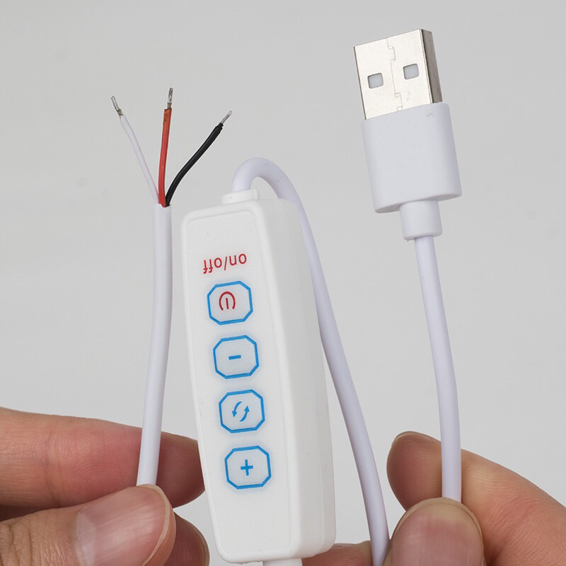 Combo 2 Dây Nguồn USB 5V Cáp Nguồn Cho Đèn Led Trang Trí Bóng Led GRBo