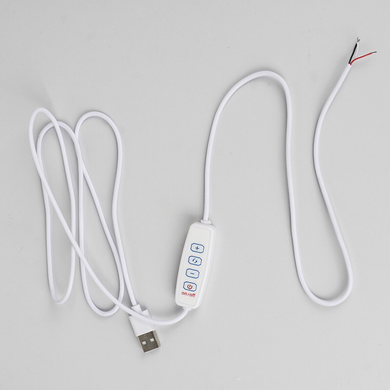 Combo 2 Dây Nguồn USB 5V Cáp Nguồn Cho Đèn Led Trang Trí Bóng Led GRBo