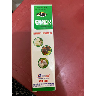 Gentamicin - thuốc tra mắt 50ml dùng trong thú y
