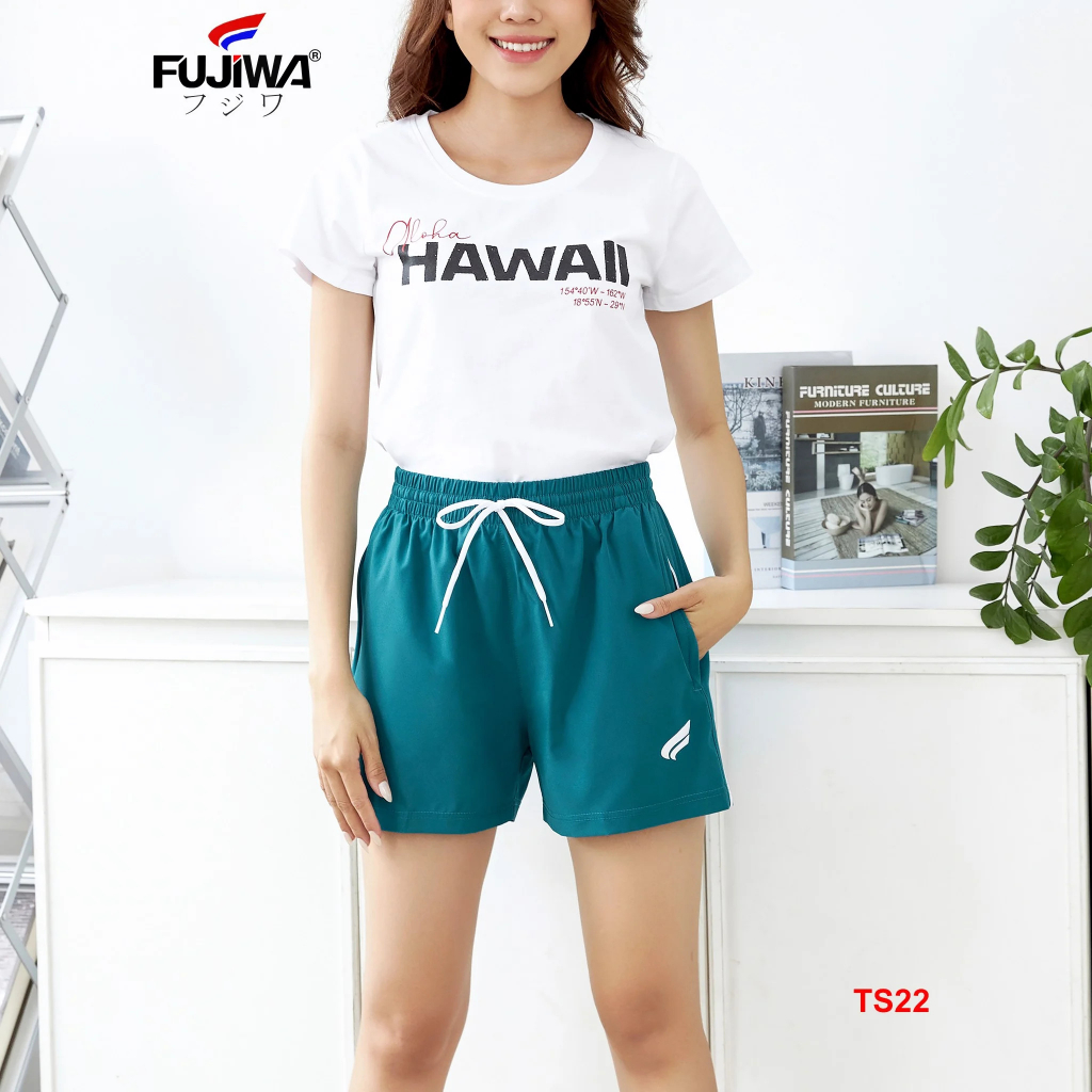 Set Phần 1 Bộ Áo HAW Và Quần TS22 Thun Thể Thao Nữ Fujiwa - HAW + TS22. Thun Co Giãn, Mặc Rất Thoải Mái. Size S, M, L