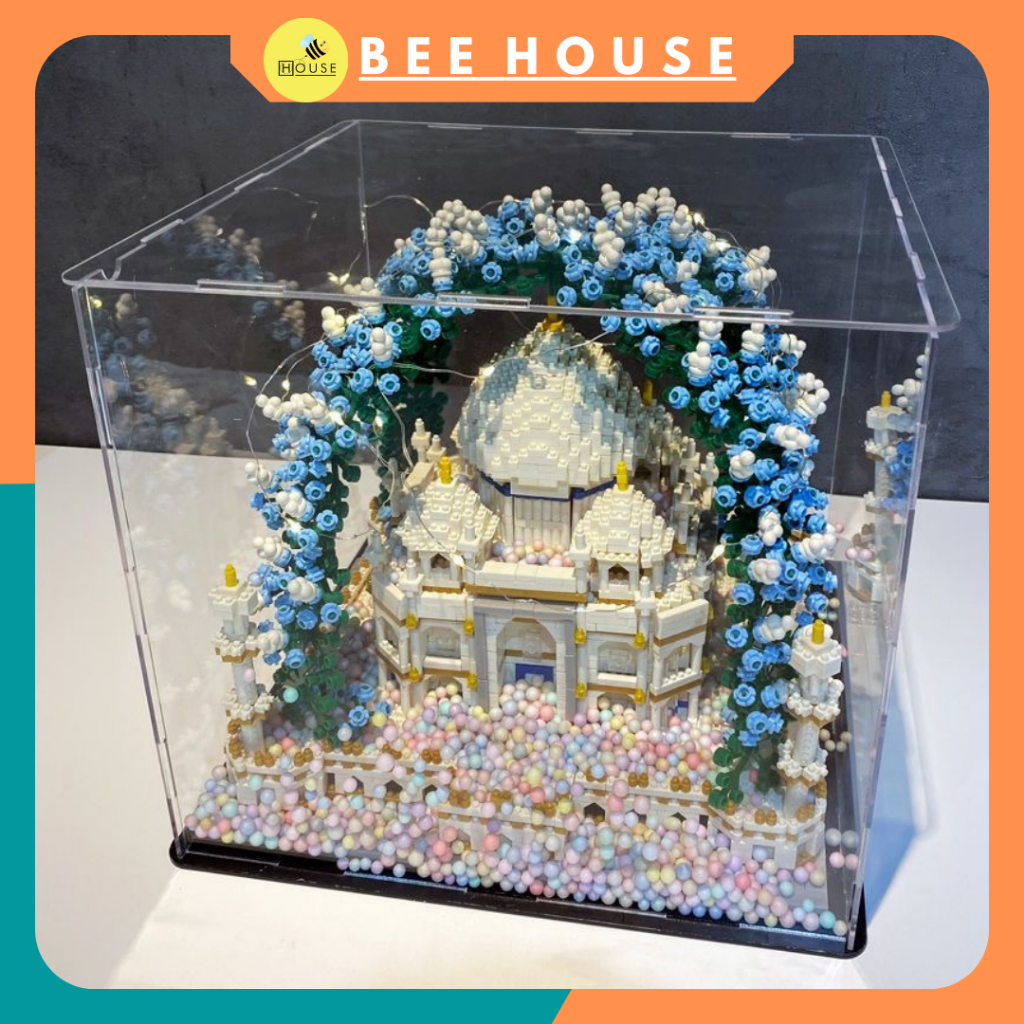 Đồ chơi xếp hình lắp ráp lâu đài con gái công chúa kiến trúc đền mộ taj mahal ấn độ phát triển tư duy