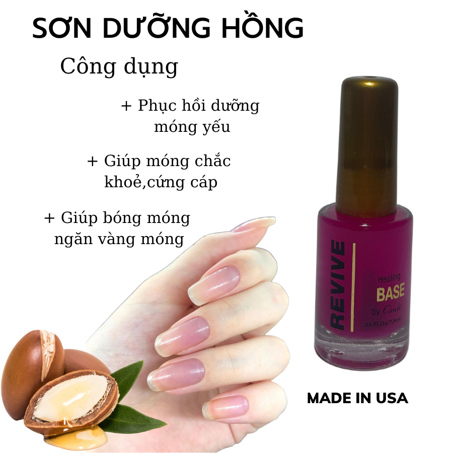 Sơn Dưỡng Móng Yếu Màu Hồng Organics Mỹ CHÍNH HÃNG Base Coat - mã số 001