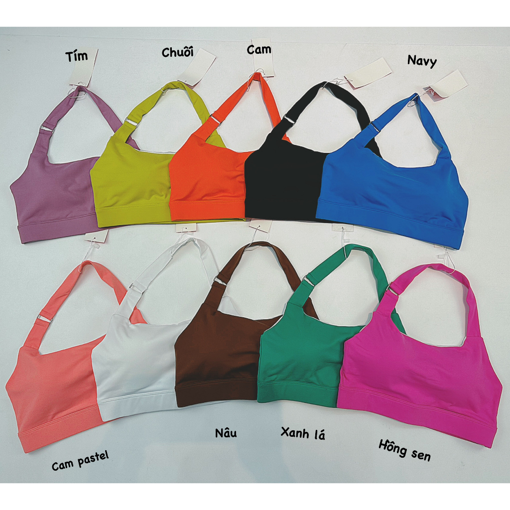 Bra Tập Gym Yếm Khoen Vuông Siêu Xinh