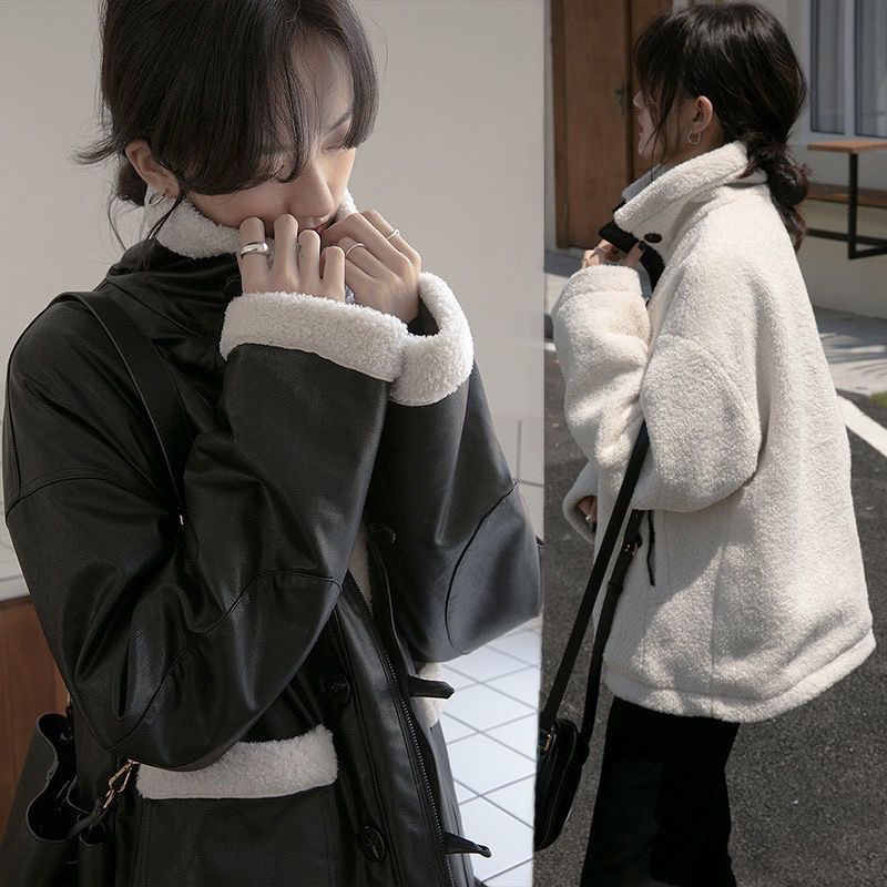 [ Hàng order - SALE trái mùa ] Áo khoác da lót lông mặc 2 kiểu hàng Quảng Châu