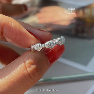 Nhẫn bạc nữ TLEE, nhẫn vỏ sò cá tính TLEE JEWELRY