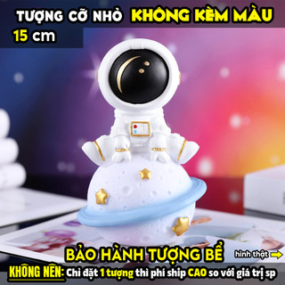 Tượng tô màu, PHI HÀNH GIA SAO THỔ, size XL, thạch cao trắng (Không kèm màu), luyện vẽ, decor