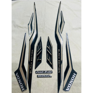  Bộ tem decal dán xe máy Honda Air Blade 125i đời 2021 limited edition màu đen zin thái siêu đẹp 