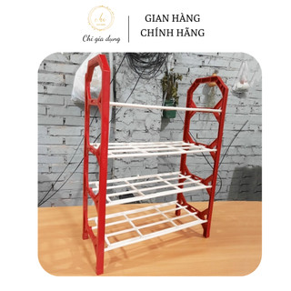 Kệ Để Giày Dép 4 Tầng Nhựa