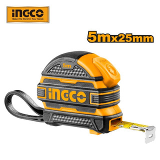 Đồ nghề ingco thước kéo thép nền vàng 5m x 25mm hsmt08525