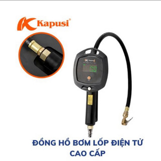  Máy Bơm lốp vỏ xe Ô tô Xe máy Khí Nén hãng KAPUSI JAPAN có đồng hồ điện tử đo áp suất BH 12 tháng 3 CHỨC NĂNG 