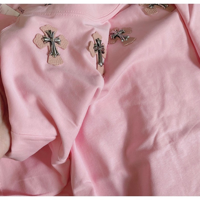 Áo thun nữ tay lỡ chất cotton khô 3158 ĐÍNH THÁNH GIÁ phong cách Hàn Quốc THUUNISEX M955