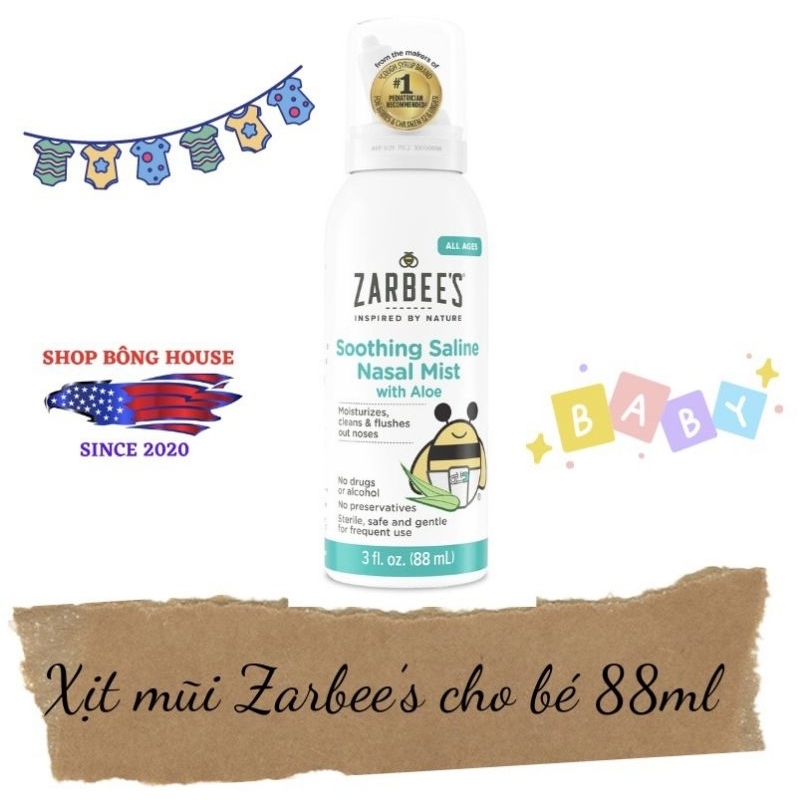 XỊT MŨI ZARBEE’S CHO BÉ 88ML