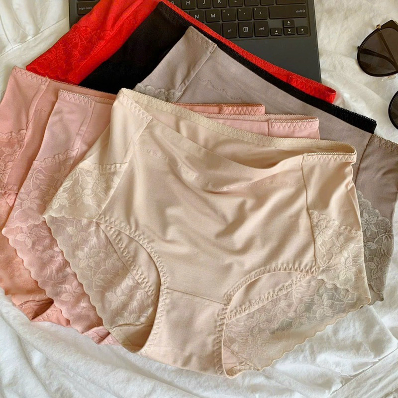 Quần Lót Nữ cotton Ren thoáng mát , chất thun co giãn 4 chiều - Bigsize - Combo 3 Chiếc - Unny Kho Đồ Lót Nam Nữ