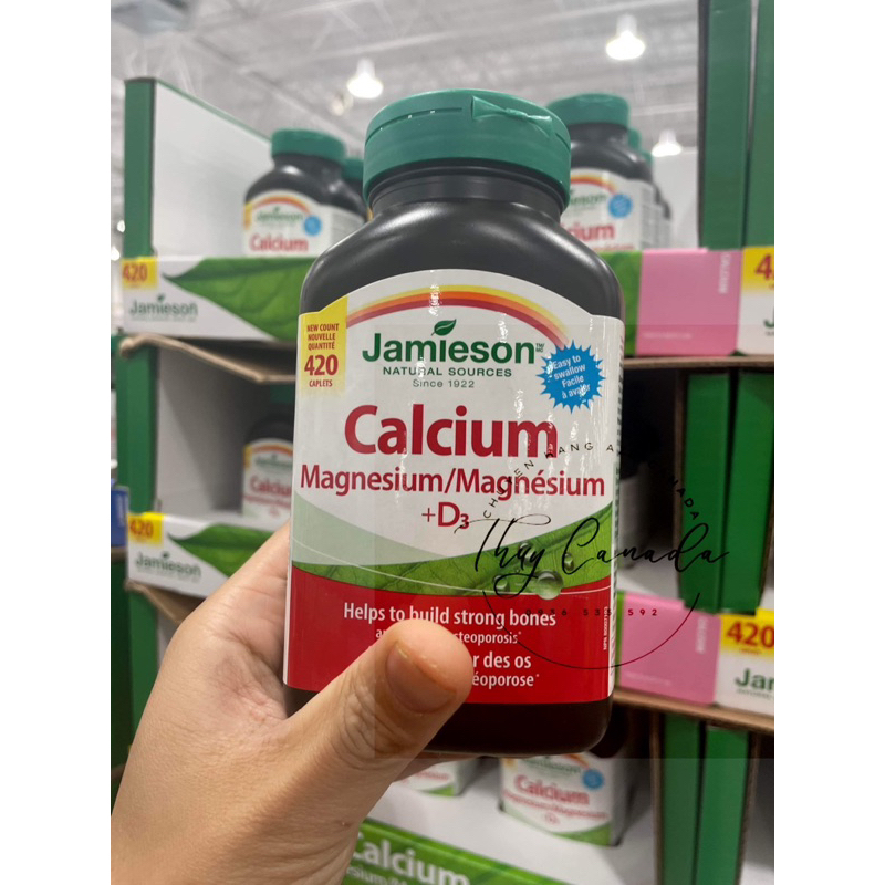 Viên uống Calcium Magnesium+D3 Jamieson 500 viên - Date 3/2026