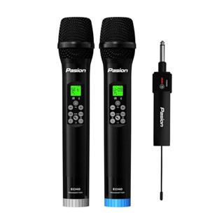 Micro karaoke không dây Pasion Echo (Dòng micro cực hay, chống hú, tương thích loa Bluetooth, loa kéo, Mixer, Ampli)
