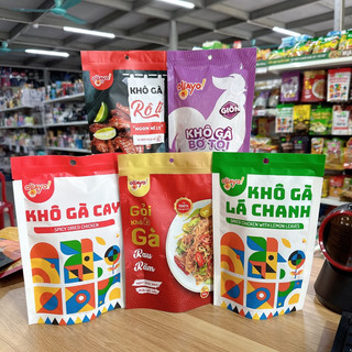 Khô gà lá chanh, gỏi gà rau răm, khô gà cay, khô gà bơ tỏi, khô gà Roti Ohayo