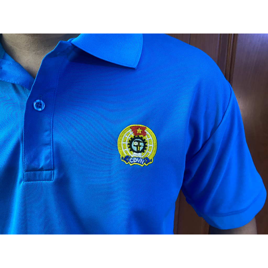 Áo thun Công Đoàn, Áo Công Đoàn thun vải Cá sấu Thái, may kỹ, form đẹp
