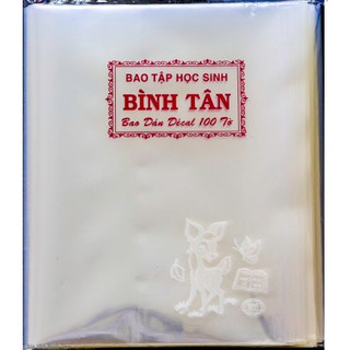Bìa kiếng trong bao tập sách vở, bao kiếng nylong trong keo dán - xấp