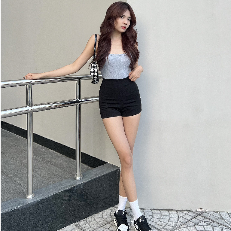 Bodysuit ba lỗ nữ basic hở lưng thun co dãn | BigBuy360 - bigbuy360.vn