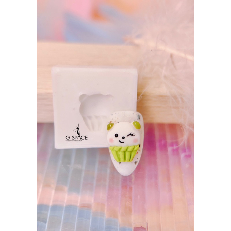 Khuôn silicon charm hoạt hình/thú nail
